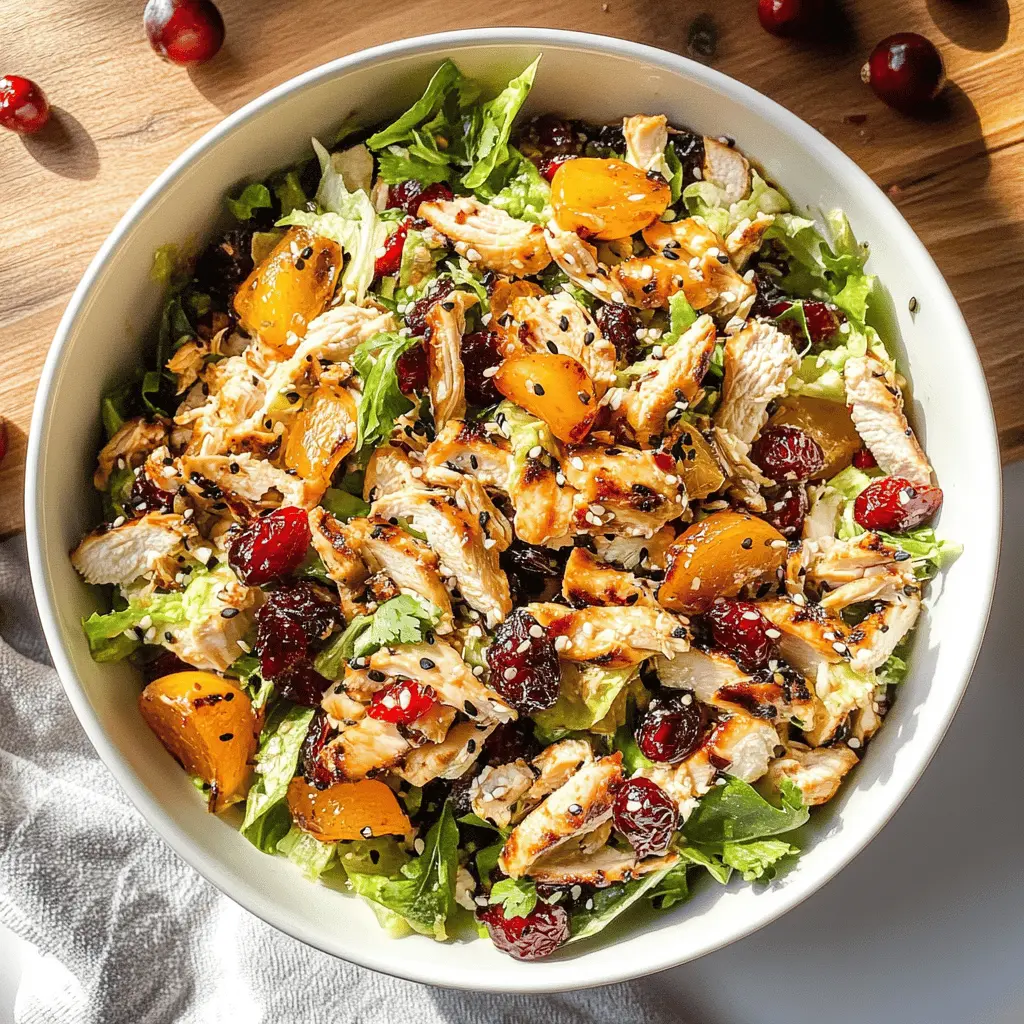 Easy Asian Chicken Cranberry Salad Recipe