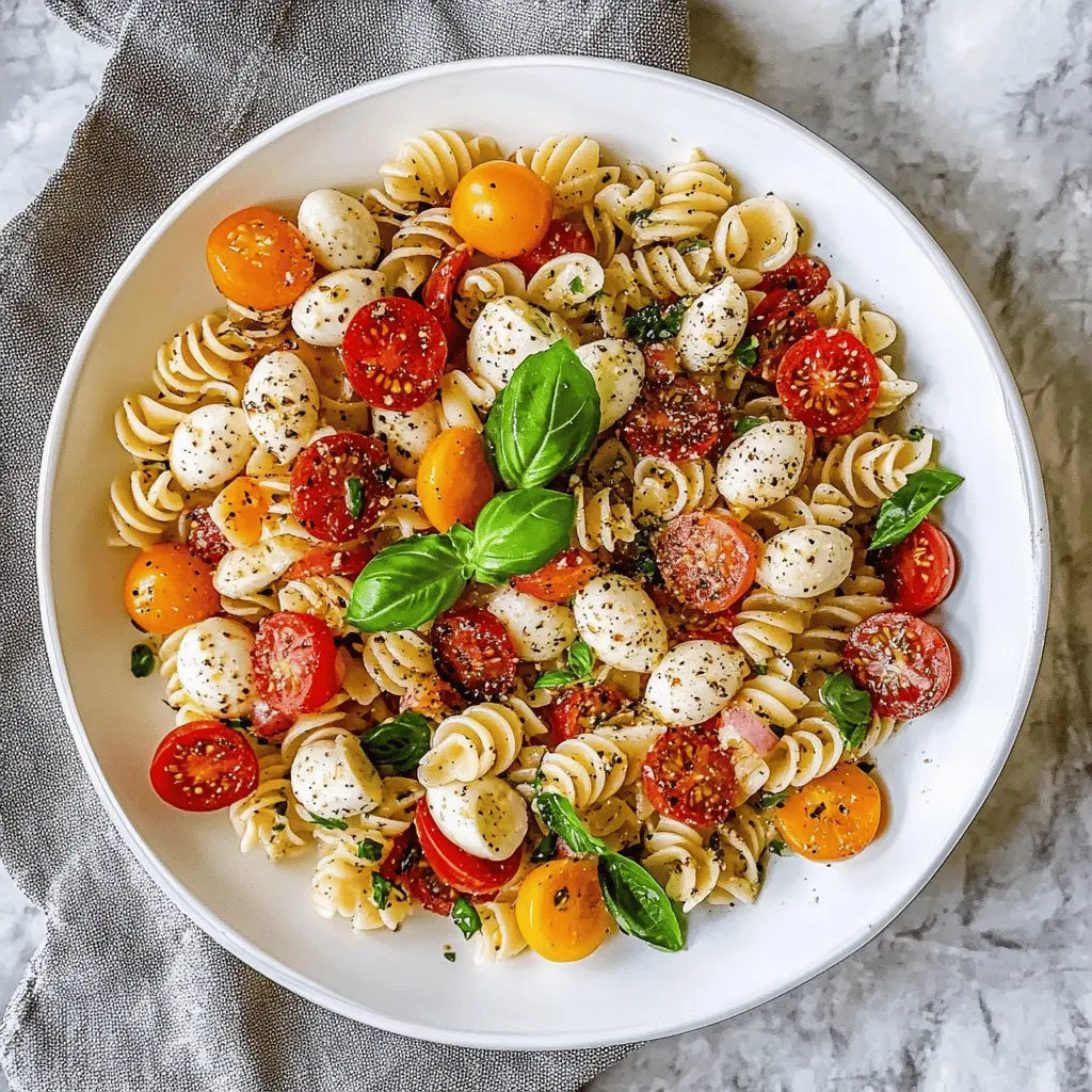 Bring the taste of Italy to your table with this vibrant Best Caprese Pasta Salad! Made with fresh tomatoes, creamy mozzarella, and fragrant basil, this dish bursts with flavor. Perfect for picnics, BBQs, or as a delightful side at any gathering. Save this recipe and enjoy a refreshing meal any time!