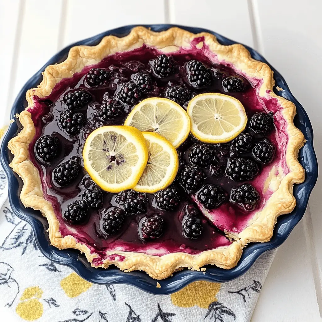 Looking for a refreshing treat? This Blackberry Lemonade Pie combines the sweet-tart flavors of fresh blackberries with zesty lemonade, making it the perfect dessert for warm days. With a buttery crust and creamy filling, it’s a crowd-pleaser at summer gatherings or BBQs. Save this recipe for an easy, delightful pie that everyone will love!