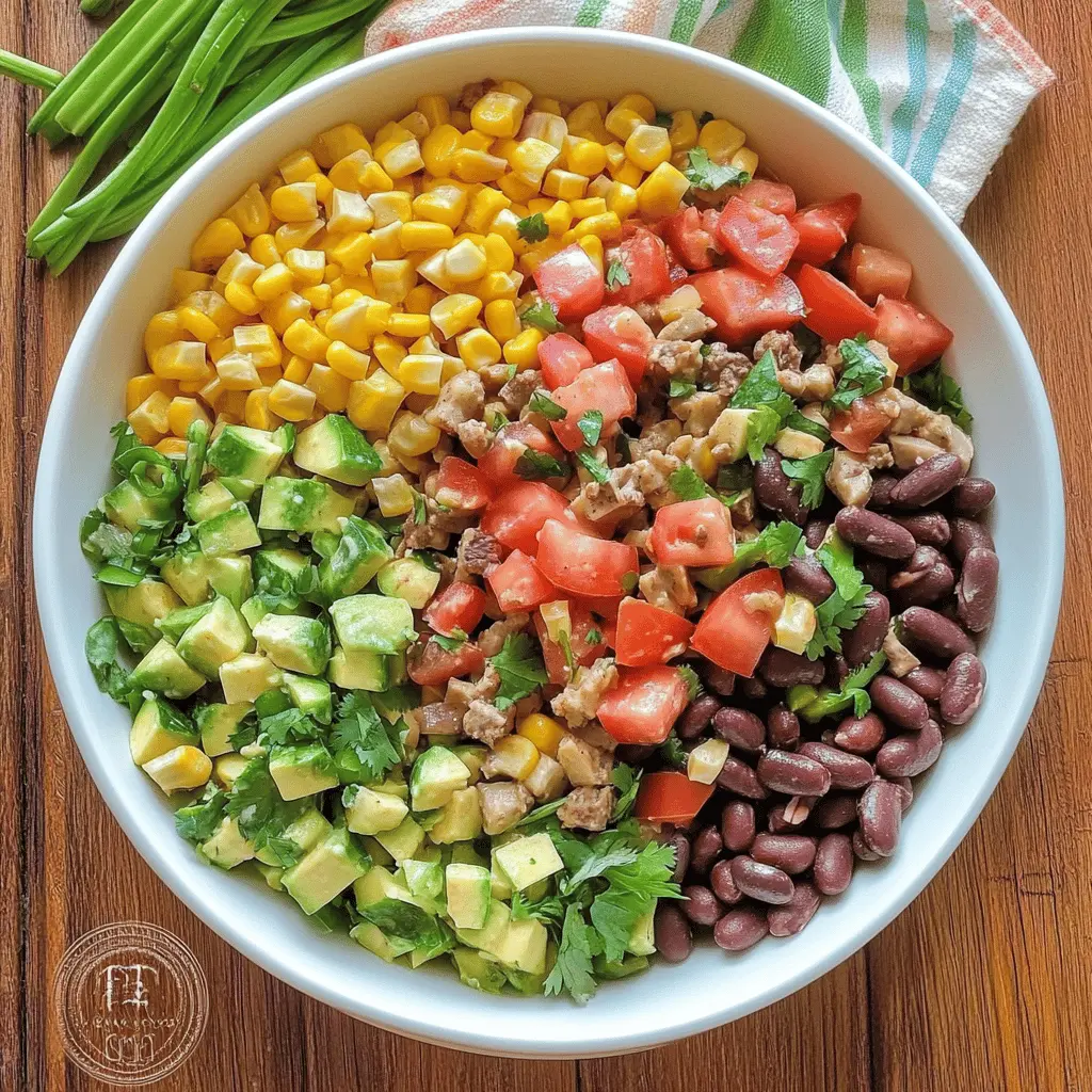 This Cowboy Salad is a vibrant mix of fresh vegetables, hearty beans, and zesty toppings that bring a taste of the wild west to your table! Packed with flavors and textures, it's perfect for a light lunch or a side at BBQ gatherings. Save this recipe for a nutritious meal that everyone will love! Enjoy it for picnics, potlucks, or any casual get-together.