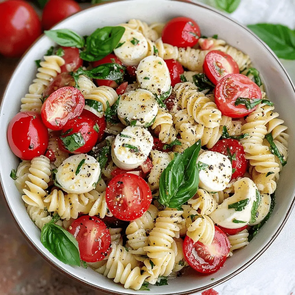 If you're dreaming of a refreshing yet hearty dish, this Creamy Caprese Pasta Salad is perfect! Made with ripe tomatoes, fresh basil, mozzarella, and a rich creamy dressing, this salad is bursting with flavor. Great for picnics, barbecues, or a quick dinner, don’t forget to save this easy recipe for your next gathering!