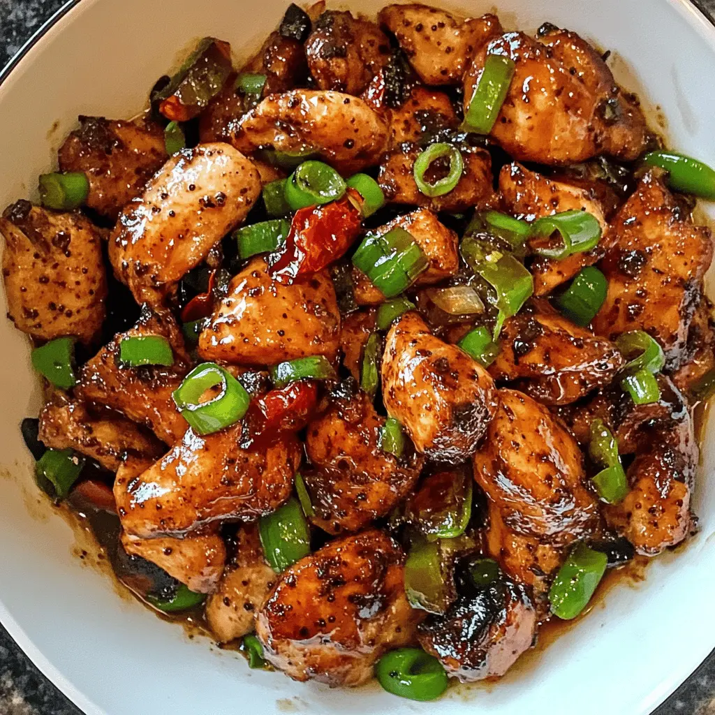 Get ready to enjoy a quick and flavorful meal with this Easy Black Pepper Chicken! Tender chicken is combined with a mix of fresh vegetables and a spicy black pepper sauce, making it perfect for busy weeknights. Save this recipe for a satisfying dinner that everyone will love—it's ready in just 30 minutes! Perfect for family gatherings or a cozy night in.
