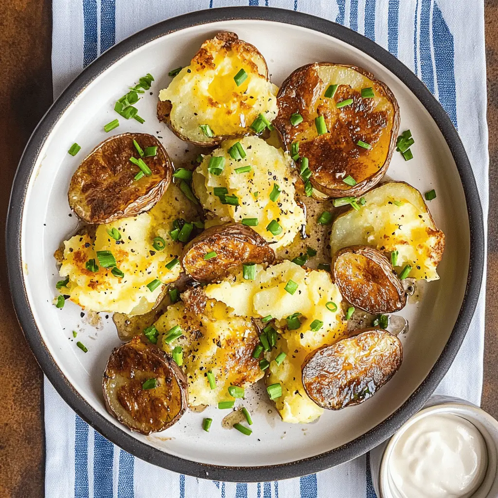 These Easy Blackstone Smashed Potatoes are a delightful twist on a classic side dish! Crispy on the outside with a fluffy interior, they're seasoned to perfection for a flavor boost. Perfect for gatherings or a cozy dinner, save this recipe for your next outdoor cookout or meal prep. Enjoy the simplicity and tasty results!