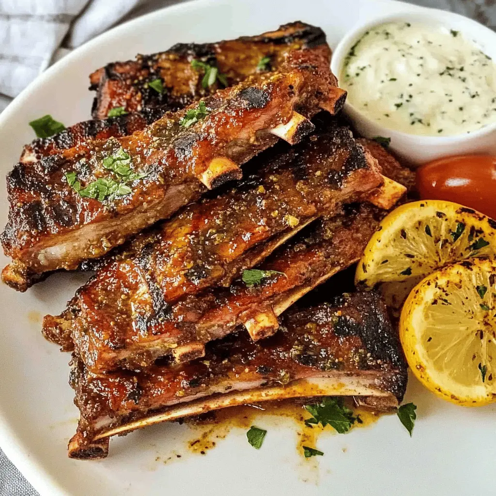 Get ready to enjoy tender, flavorful Greek ribs that are perfect for any gathering! This easy recipe combines aromatic herbs with a zesty marinade for a deliciously unforgettable dish. Bake them to lock in the juices, then finish with a quick grill for that perfect char. Save this recipe for game day, family barbecues, or whenever you want a taste of Greece at home!