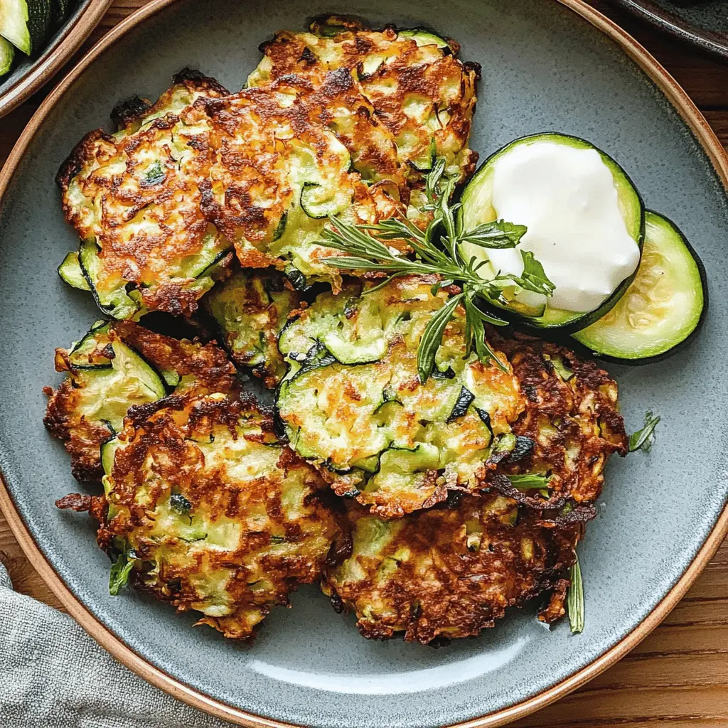 Whip up these delicious Easy Zucchini Fritters in no time! Packed with fresh zucchini and simple ingredients, they're the perfect healthy snack or side dish. These fritters boast a crispy exterior and tender inside, making them a family favorite. Save this recipe to impress your loved ones at your next gathering or enjoy a light weeknight meal!