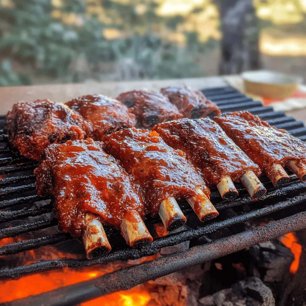 Get ready for the ultimate BBQ experience with these Fall Off The Bone Ribs! Perfectly seasoned and grilled to perfection, these tender ribs are the star of any cookout. The combination of smoky flavor and juicy meat makes it a must-have recipe. Save this pin to impress your friends and family at your next gathering!