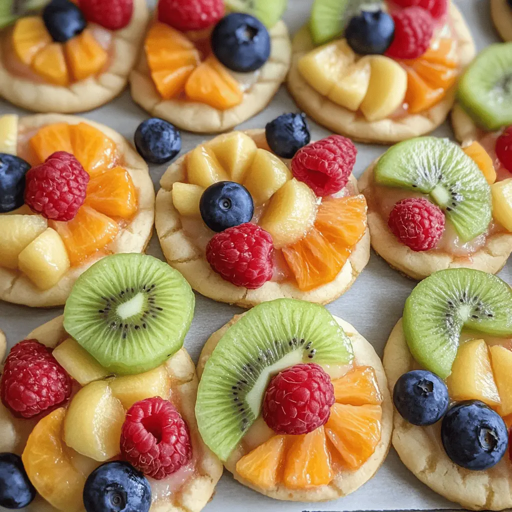 These Fruit Pizza Cookies are a delightful mix of sweetness and freshness! Featuring a soft and chewy cookie base topped with luscious cream cheese frosting and vibrant fruits, they’re perfect for gatherings or a fun dessert at home. Save this recipe to impress your family and friends at your next party or picnic! 🍓🍍🍇