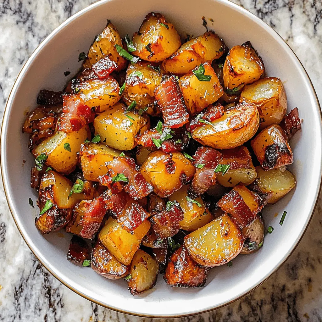 Get ready to enjoy the ultimate side dish with these Honey Bacon Roasted Potatoes! Crispy bacon meets sweet honey glaze, giving you a delightful flavor combination. Perfect for family dinners or gatherings, these potatoes are easy to make and sure to impress. Save this recipe for your next meal and treat everyone to a delicious experience!
