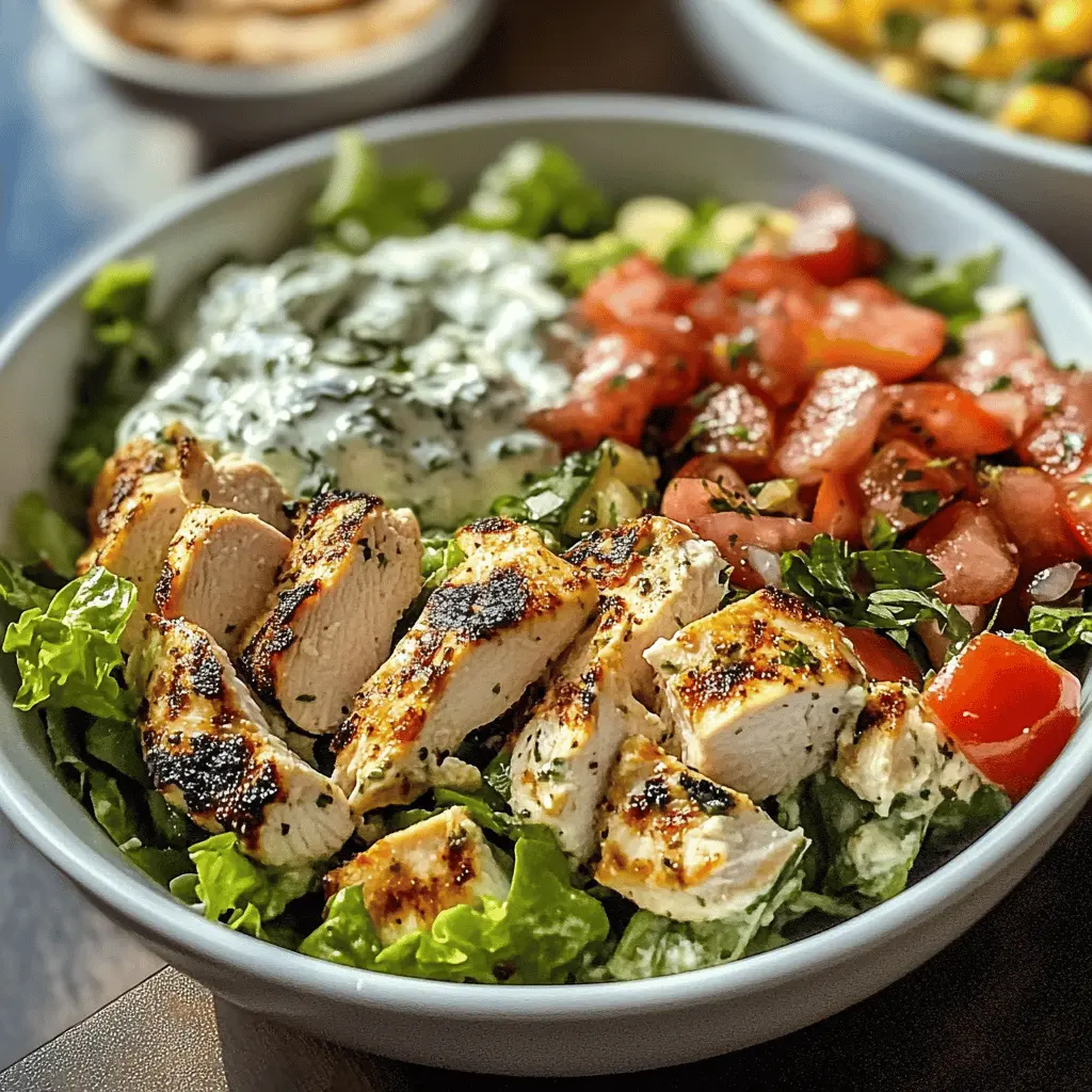 Easy Mediterranean Tzatziki Chicken Salad Recipe