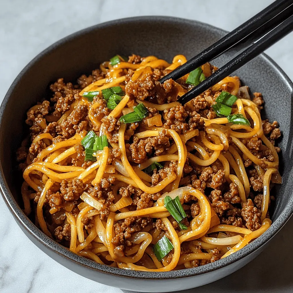 Warm up your dinner table with these delicious Mongolian Ground Beef Noodles! This quick and easy recipe features tender noodles tossed in a savory sauce with ground beef, garlic, and fresh veggies. Perfect for busy weeknights or a cozy weekend meal. Save this recipe to enjoy a satisfying and flavorful dish any time!