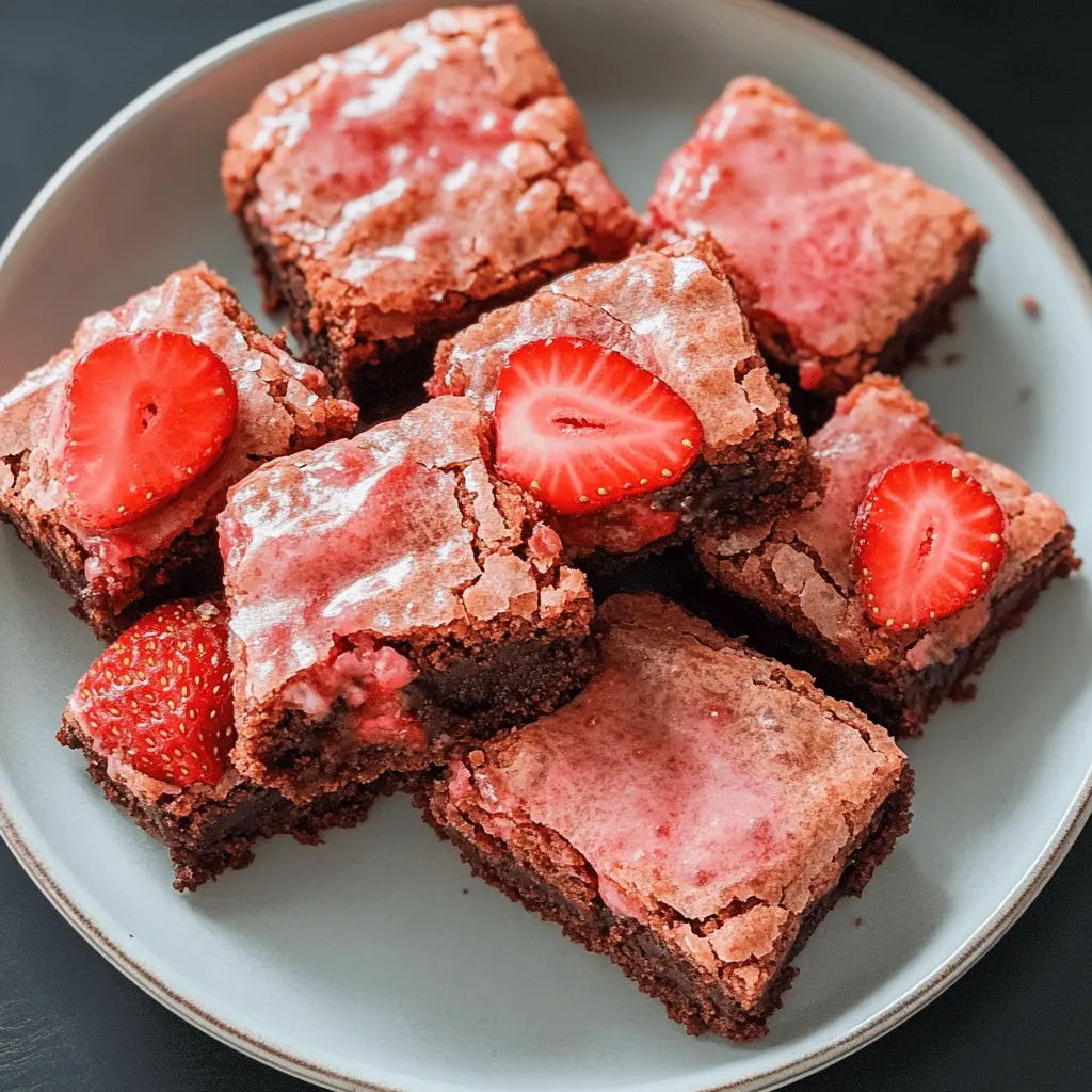 Craving a sweet twist on traditional brownies? These Strawberry Brownies combine rich chocolate flavor with juicy strawberries for a delightful dessert! Perfect for summer picnics or a cozy night in, these brownies are both fudgy and fruity. Save this recipe to impress your friends and family with this delicious treat! 🍓🍫