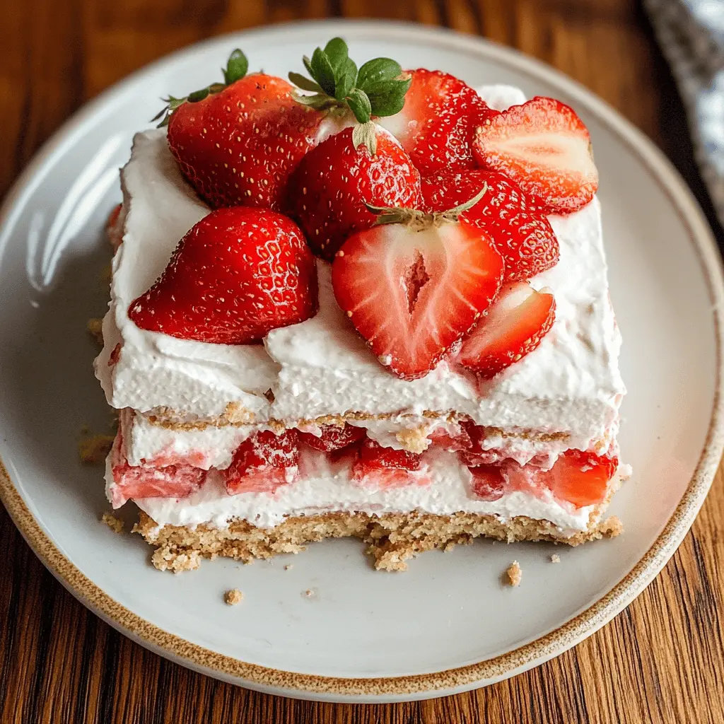 Beat the heat with this easy no-bake strawberry icebox cake! Layered with fresh strawberries and fluffy whipped cream, this dessert is a crowd-pleaser for any occasion. Perfect for summer gatherings, BBQs, or simply satisfying your sweet tooth. Don't forget to save this pin for your next dessert adventure! 🍓✨
