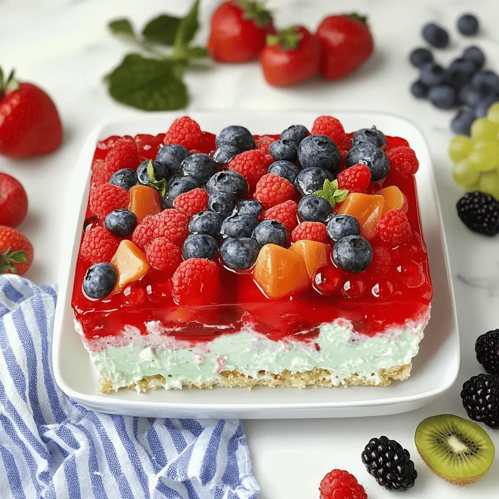 Brighten your summer gatherings with this refreshing Summer Berry Jello Lasagna! Layered with fluffy cream cheese, colorful berries, and a sweet jello topping, this dessert is both eye-catching and delicious. Perfect for picnics, barbecues, or family get-togethers. Save this pin for a fun, tasty treat that will impress your guests!