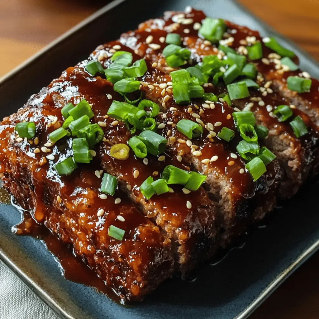 Looking for a comforting meal with a twist? This Sweet and Spicy Korean BBQ Meatloaf combines the rich flavors of Korean BBQ with the classic meatloaf we all love. Packed with ground meat, aromatic spices, and a sweet glaze, it's perfect for family dinners or cozy nights in. Save this recipe to bring a burst of flavor to your table any time!