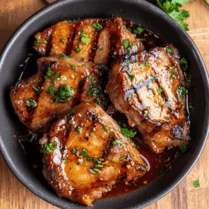 Unlock intense flavors with this easy pork chop marinade! Combining soy sauce, garlic, and apple cider vinegar, it tenderizes and infuses the meat with delicious richness. Perfect for grilling or baking, these marinated pork chops promise a juicy and flavorful meal every time. Save this recipe for your next family dinner or BBQ gathering!