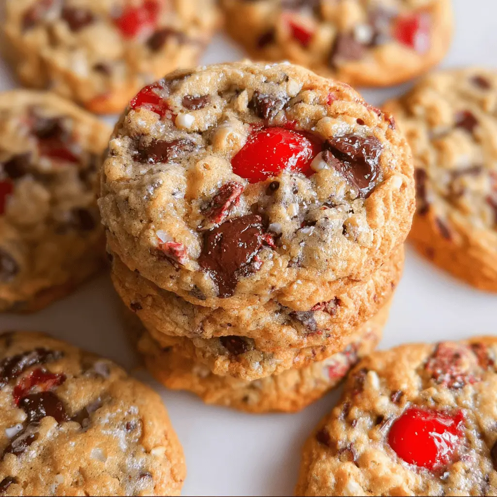 Easy Maraschino Cherry Chocolate Chip Cookies Recipe