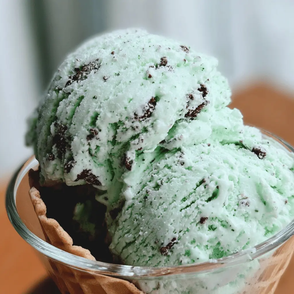 Easy Homemade Mint Chocolate Chip Ice Cream Recipe