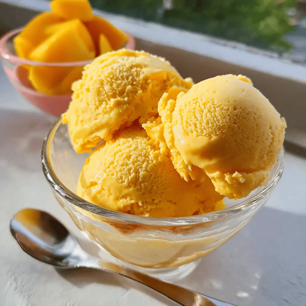 Easy Homemade Mango Gelato Recipe