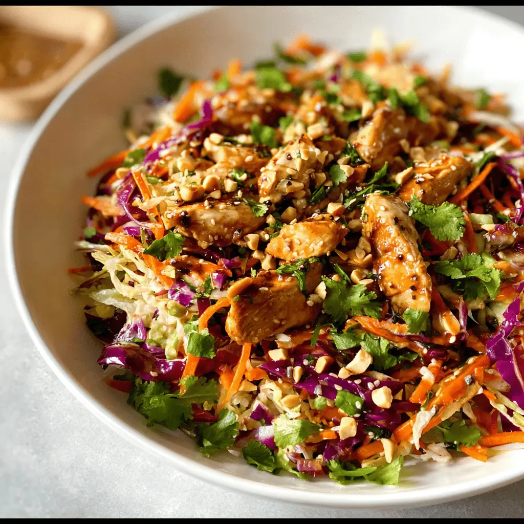 Easy Asian Chicken Crunch Salad Recipe