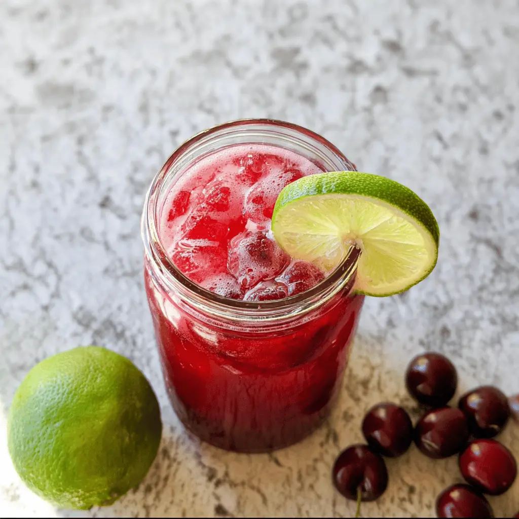 Easy 4-Ingredient Cherry Limeade Recipe
