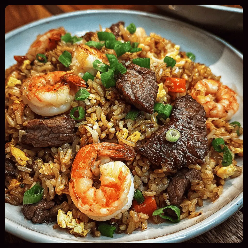 Easy Shrimp and Steak Fried Rice Recipe