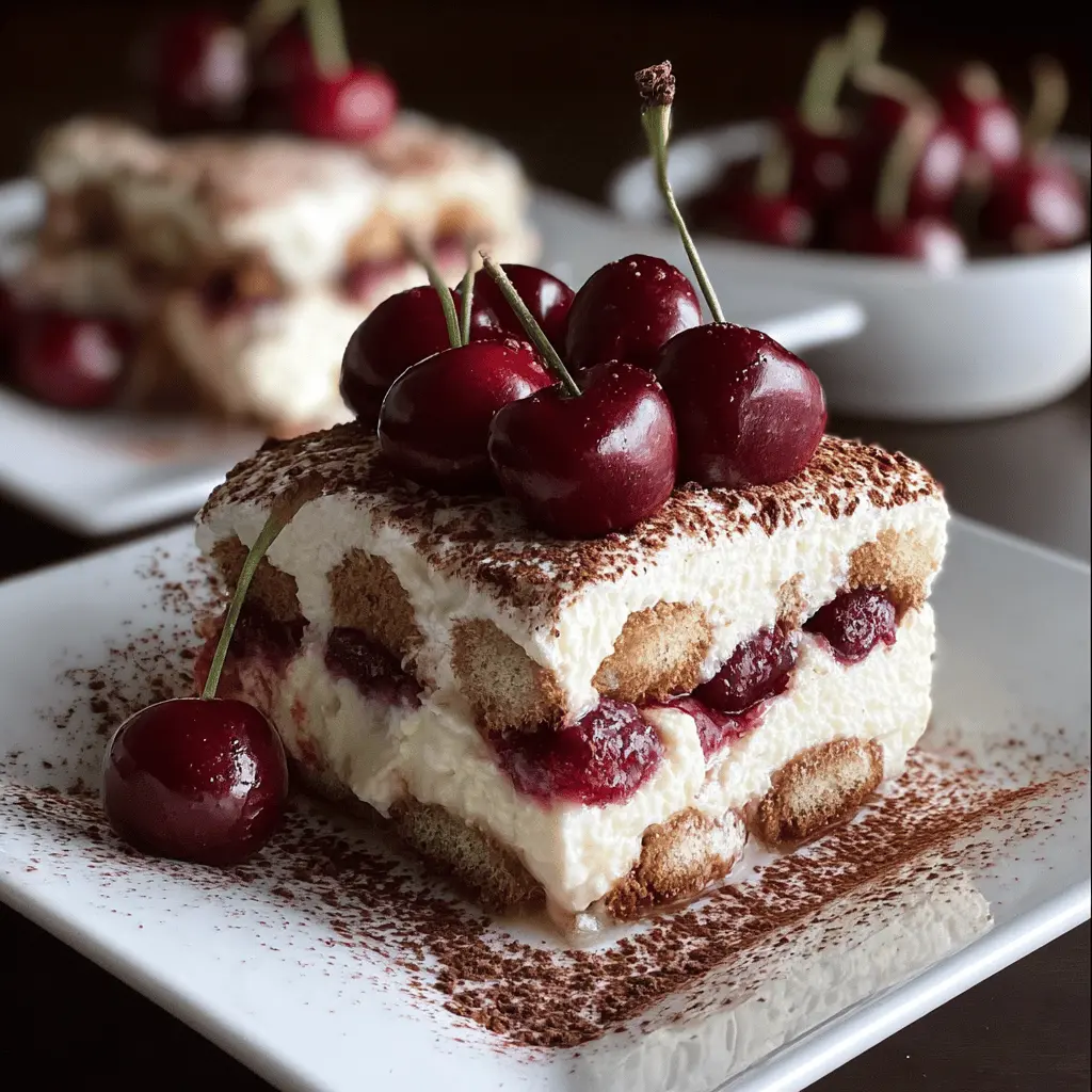 Easy Cherry Amaretto Tiramisu Recipe