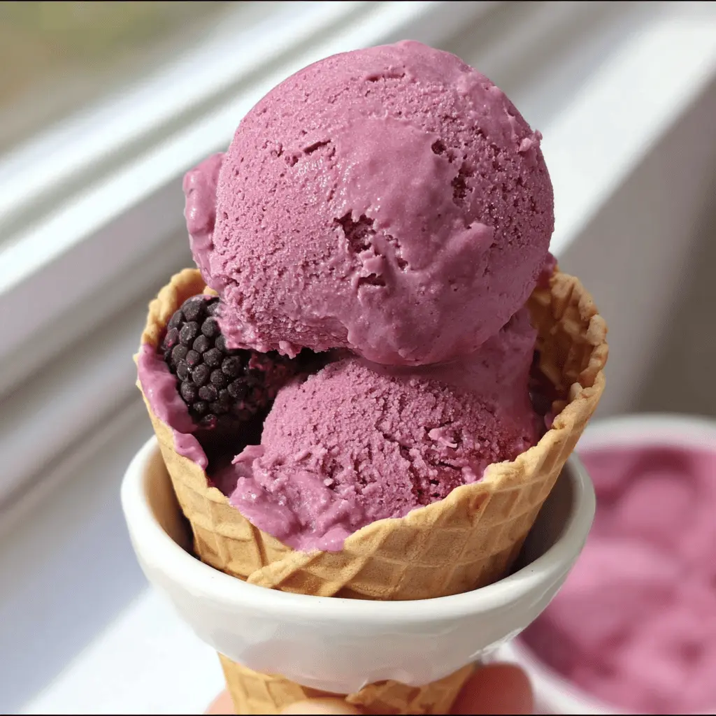 Easy Homemade Blackberry Ice Cream Recipe