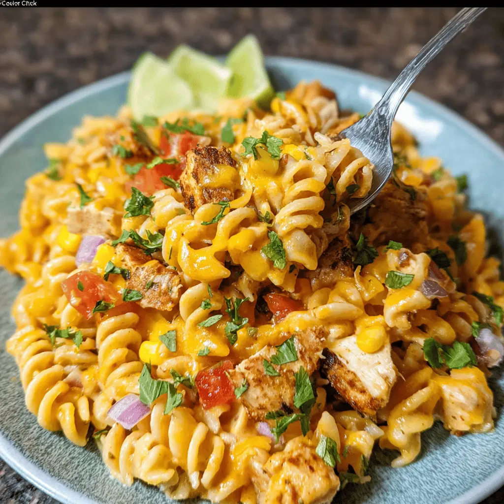 Zesty Chicken Enchilada Pasta Salad Recipe