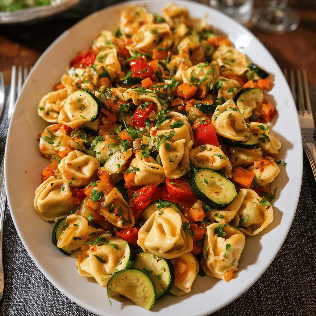 Easy Tortellini with Sautéed Veggies Recipe