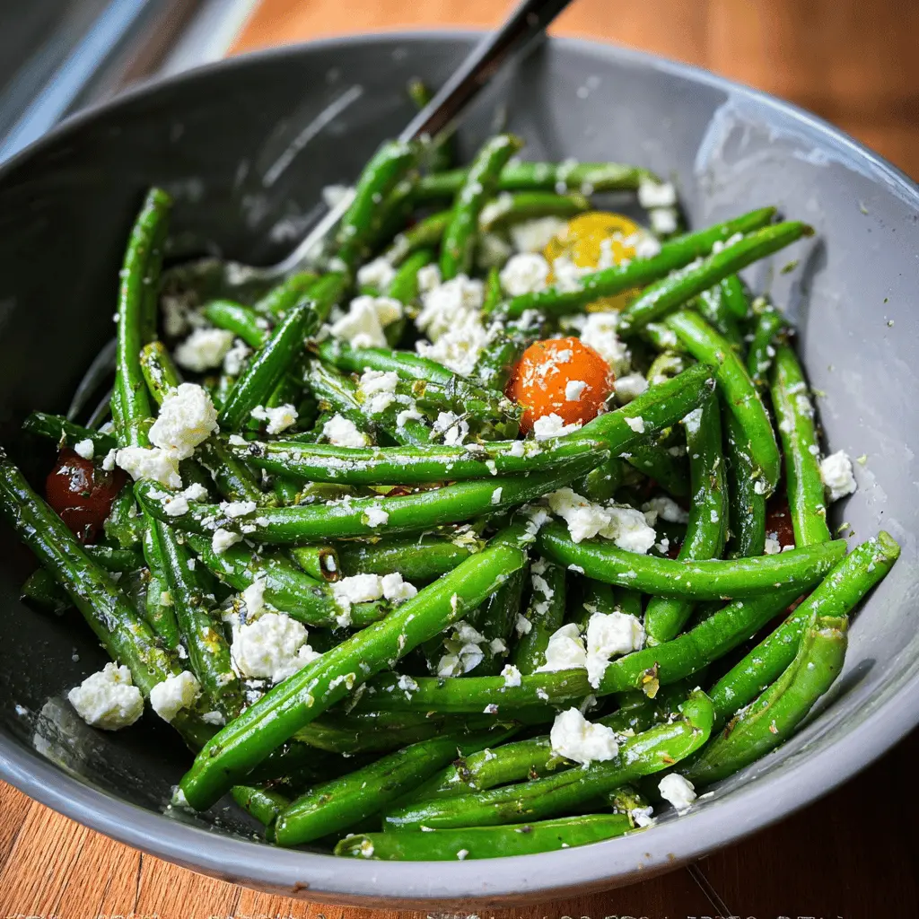 Easy Green Bean and Feta Salad Recipe