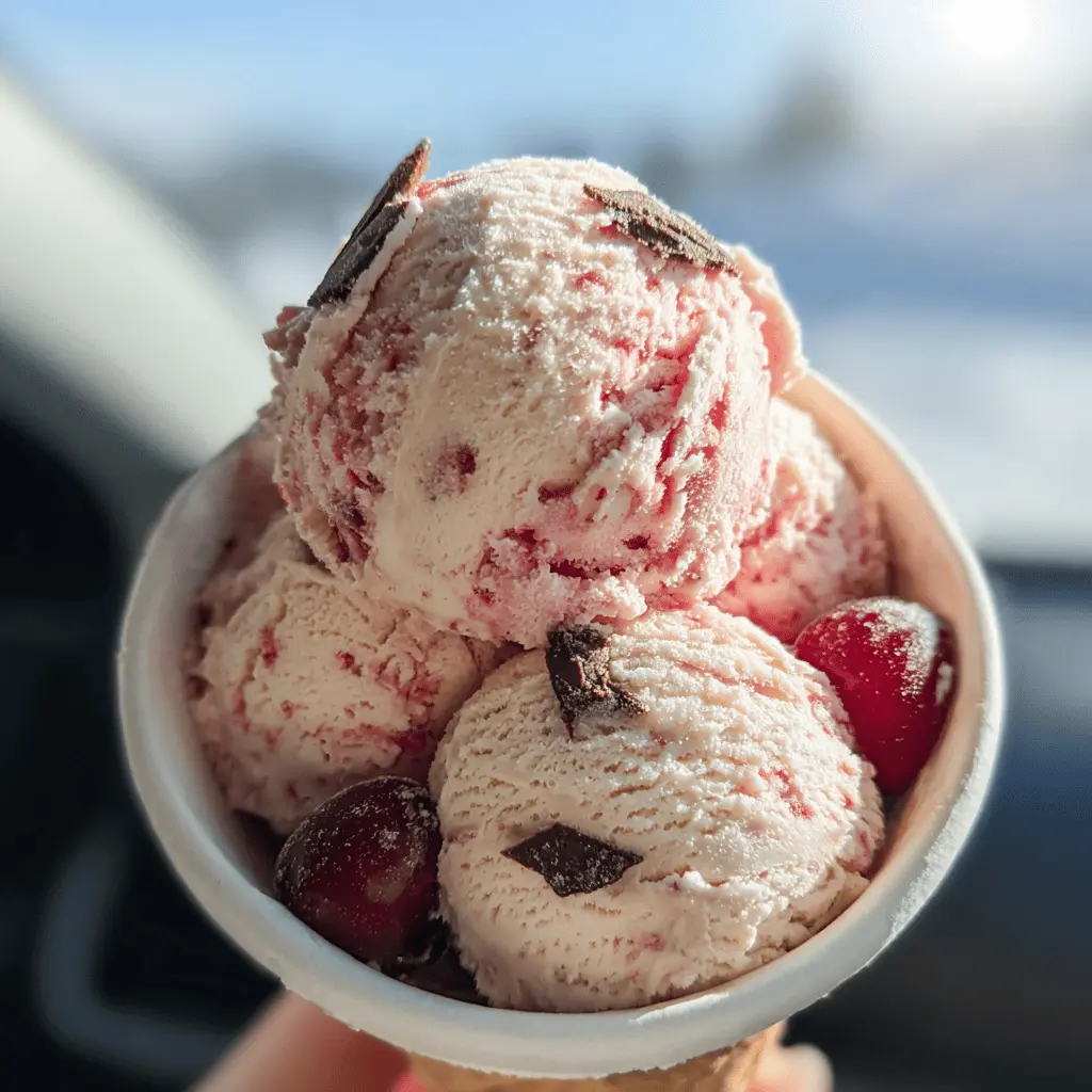 Easy Homemade Cherry Garcia Ice Cream Recipe
