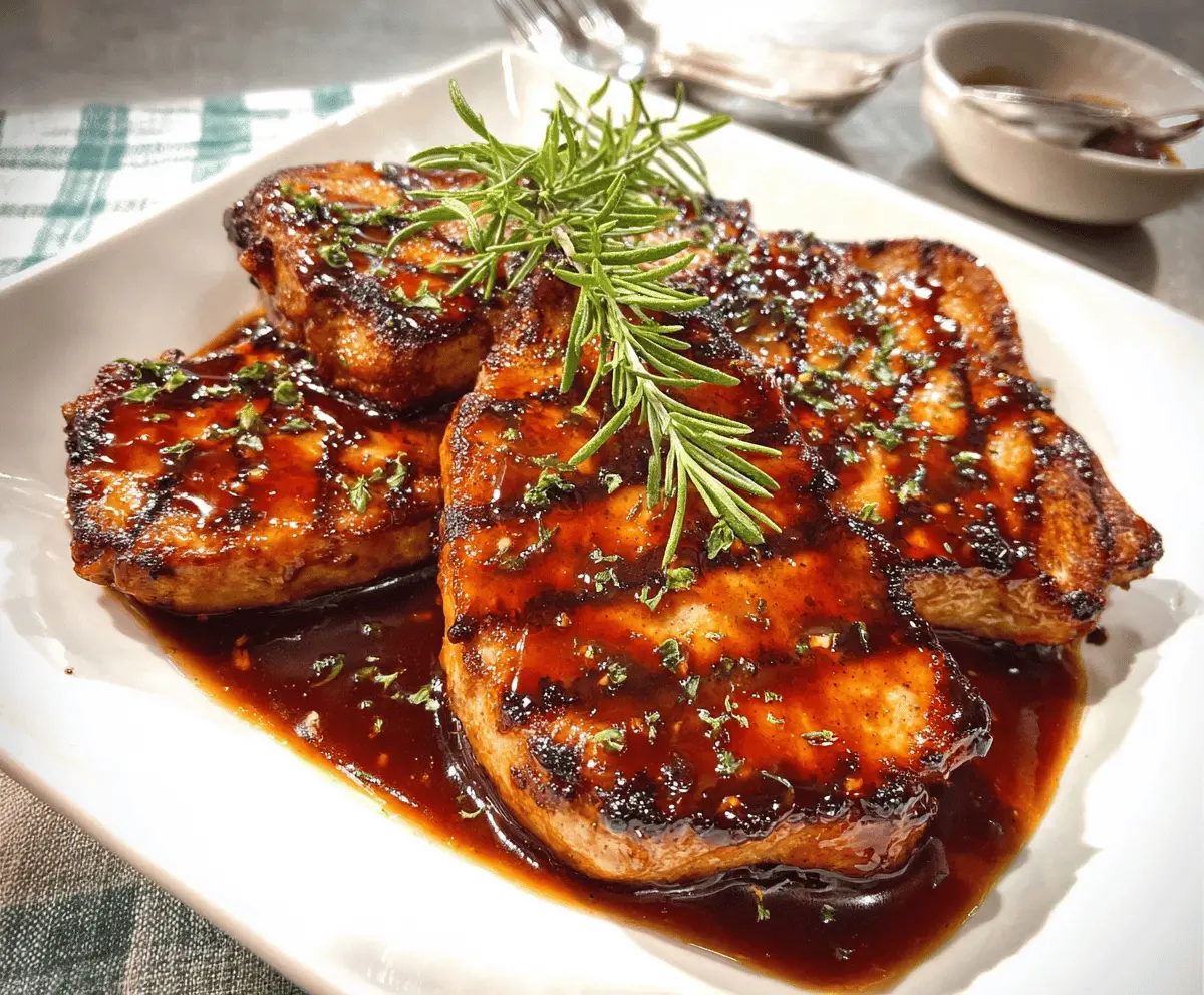 Easy Boneless Pork Chops with Honey Garlic Sauce