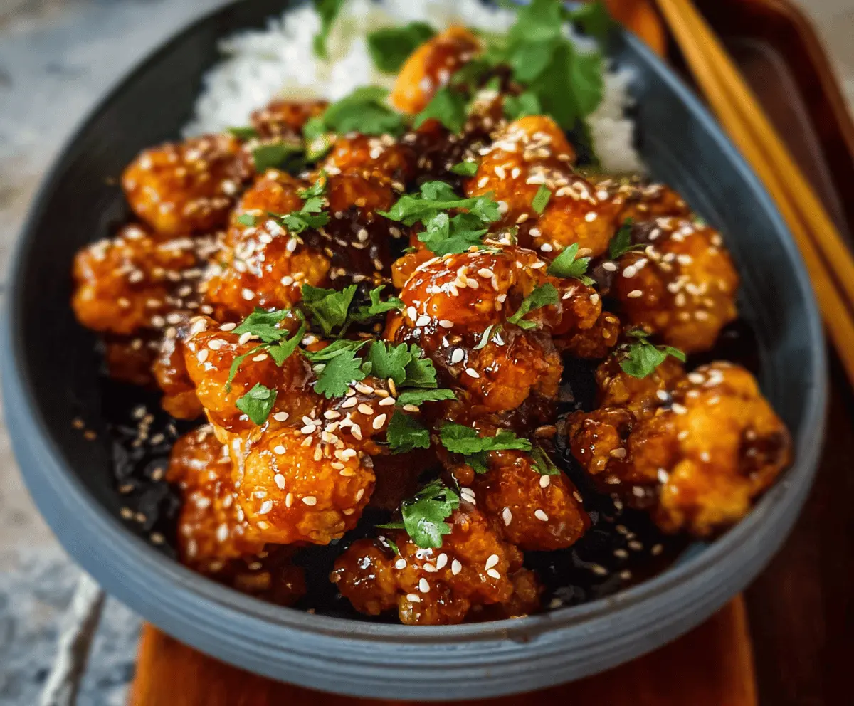 Easy Sticky Sesame Cauliflower Recipe