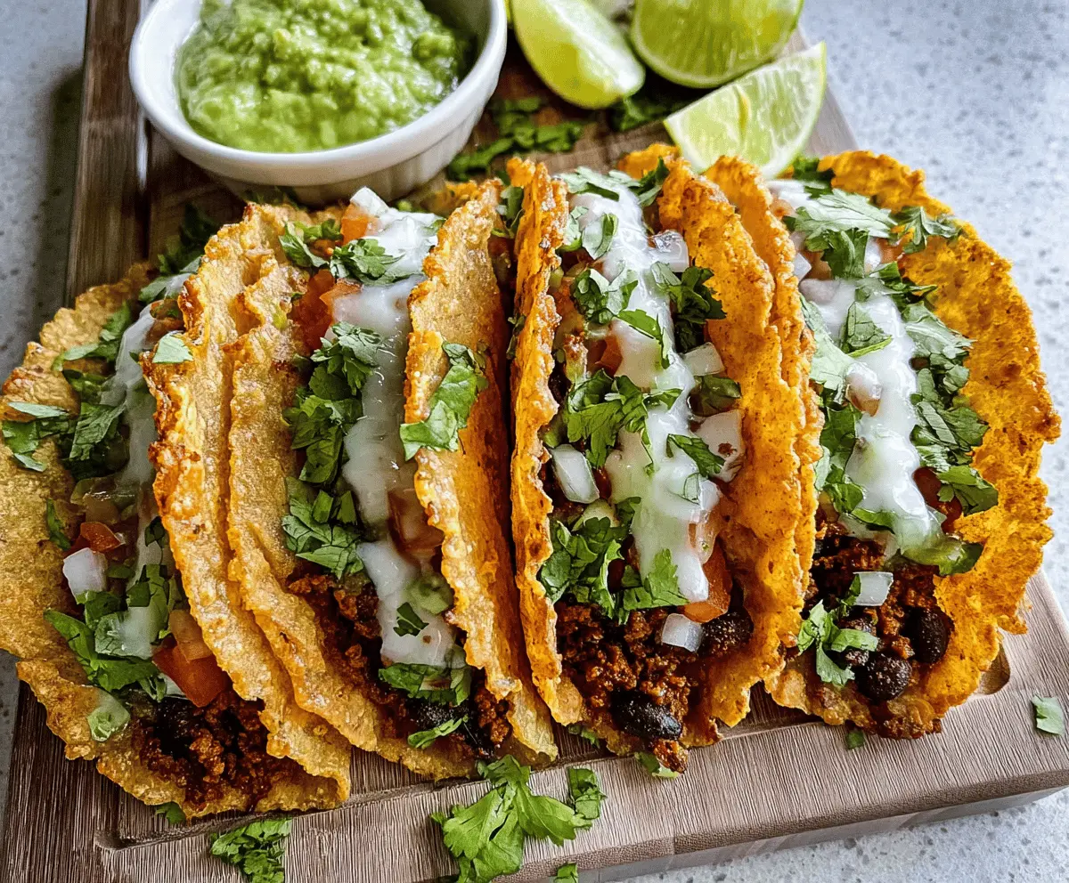 Easy Crispy Black Bean Tacos Recipe