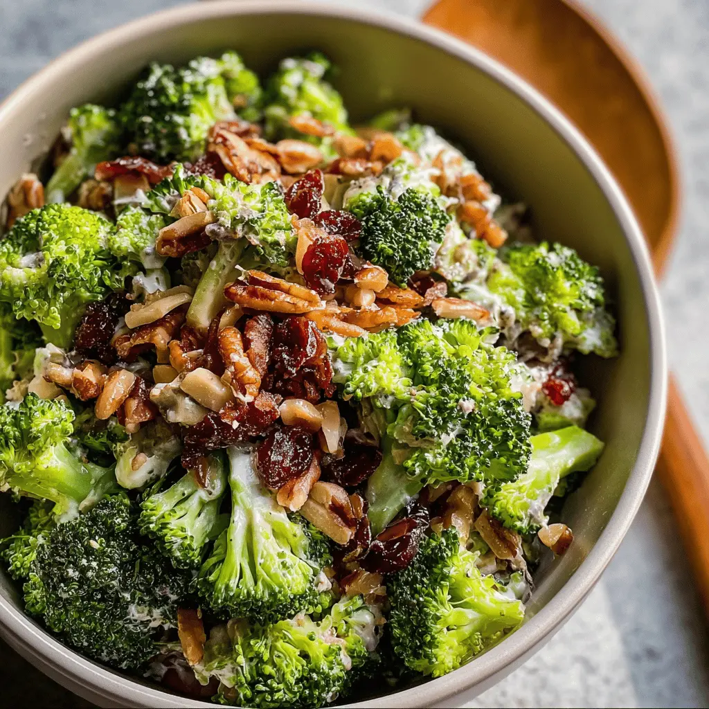 Easy Broccoli Salad with Creamy Dressing