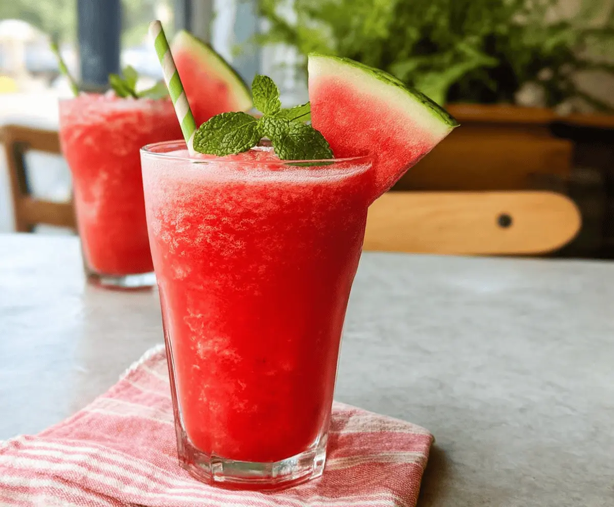 Easy Refreshing Watermelon Slush Recipe
