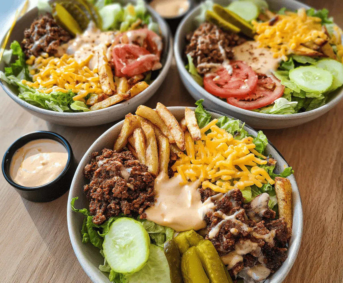 Easy Low-Carb Burger Bowls Recipe