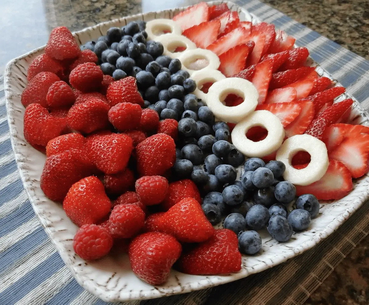 Easy 4th of July Fruit Platter Idea