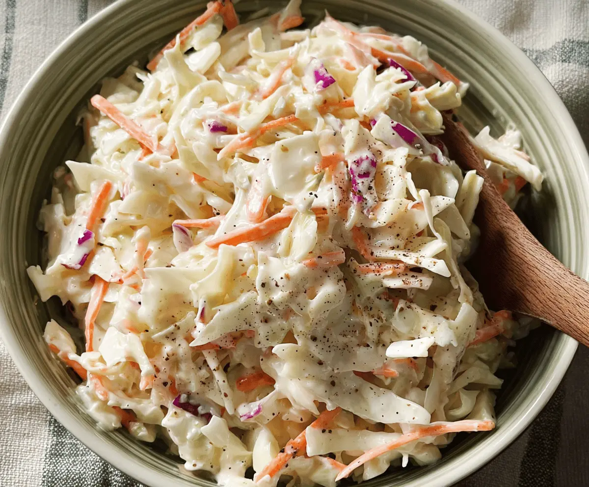 Easy Creamy Coleslaw Recipe for Summer