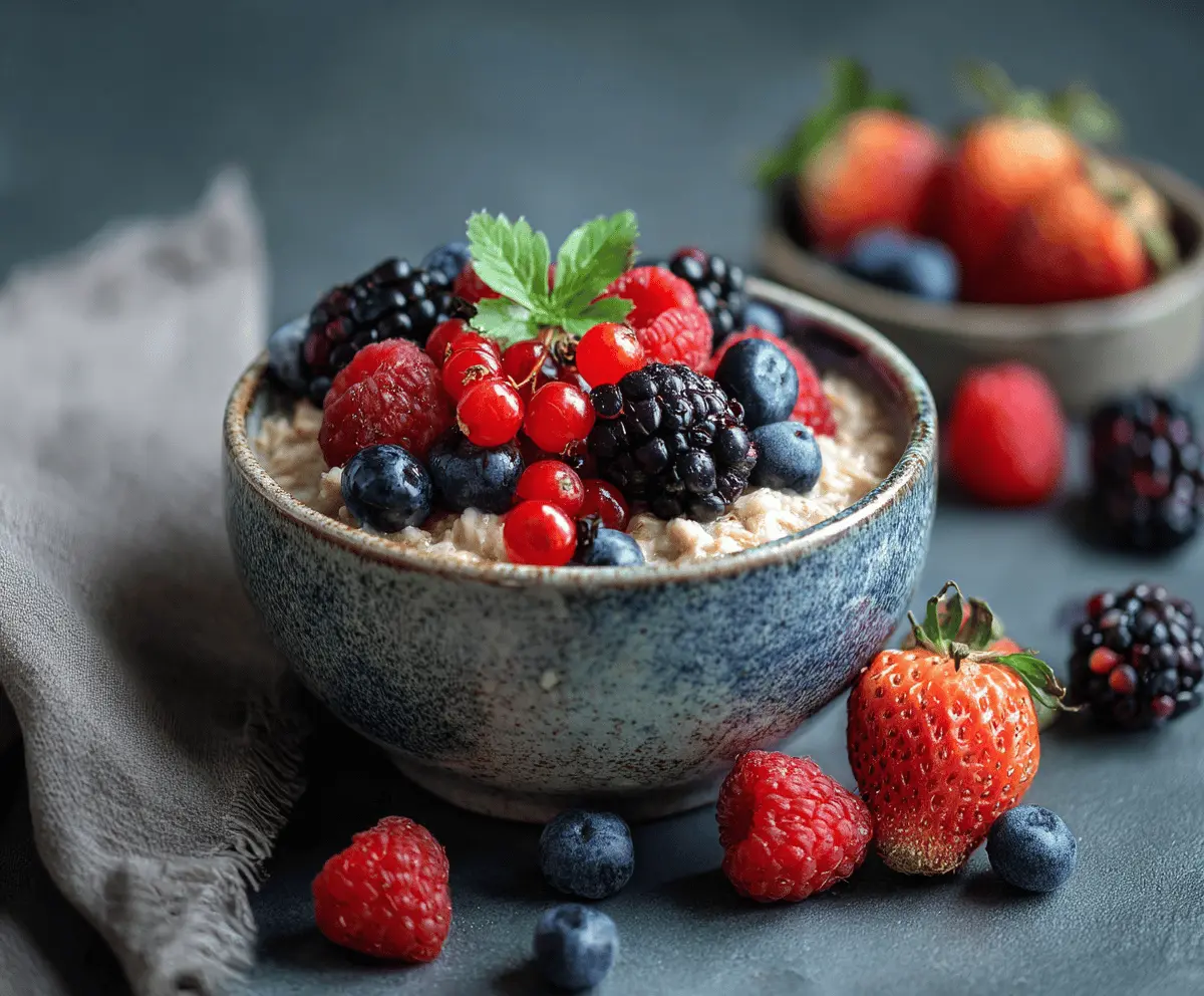 Oatmeal with Fresh Berries