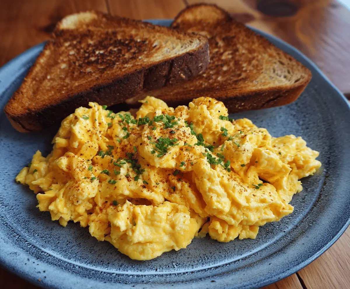 Scrambled Eggs and Toast