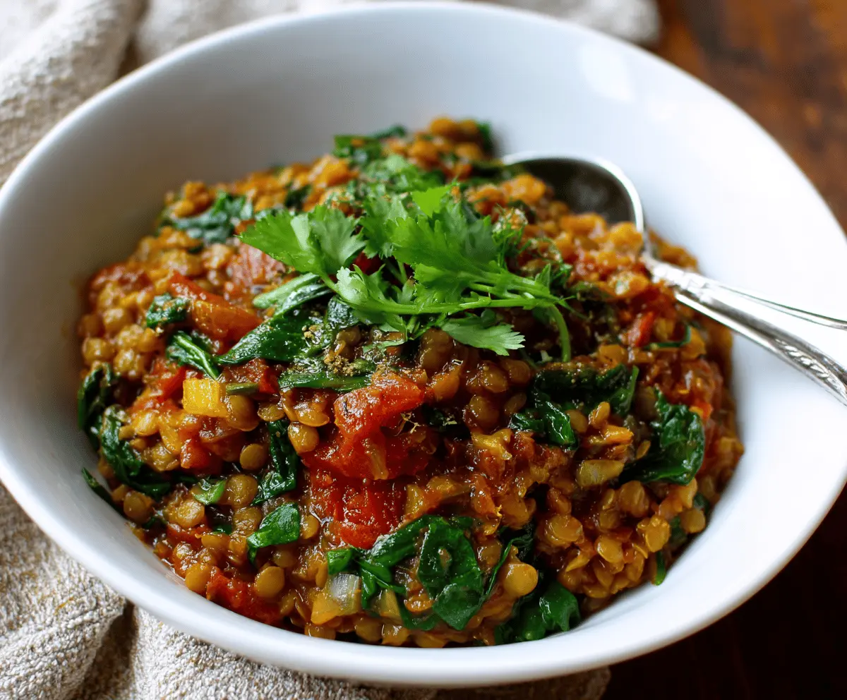 Lentil and Spinach Stew