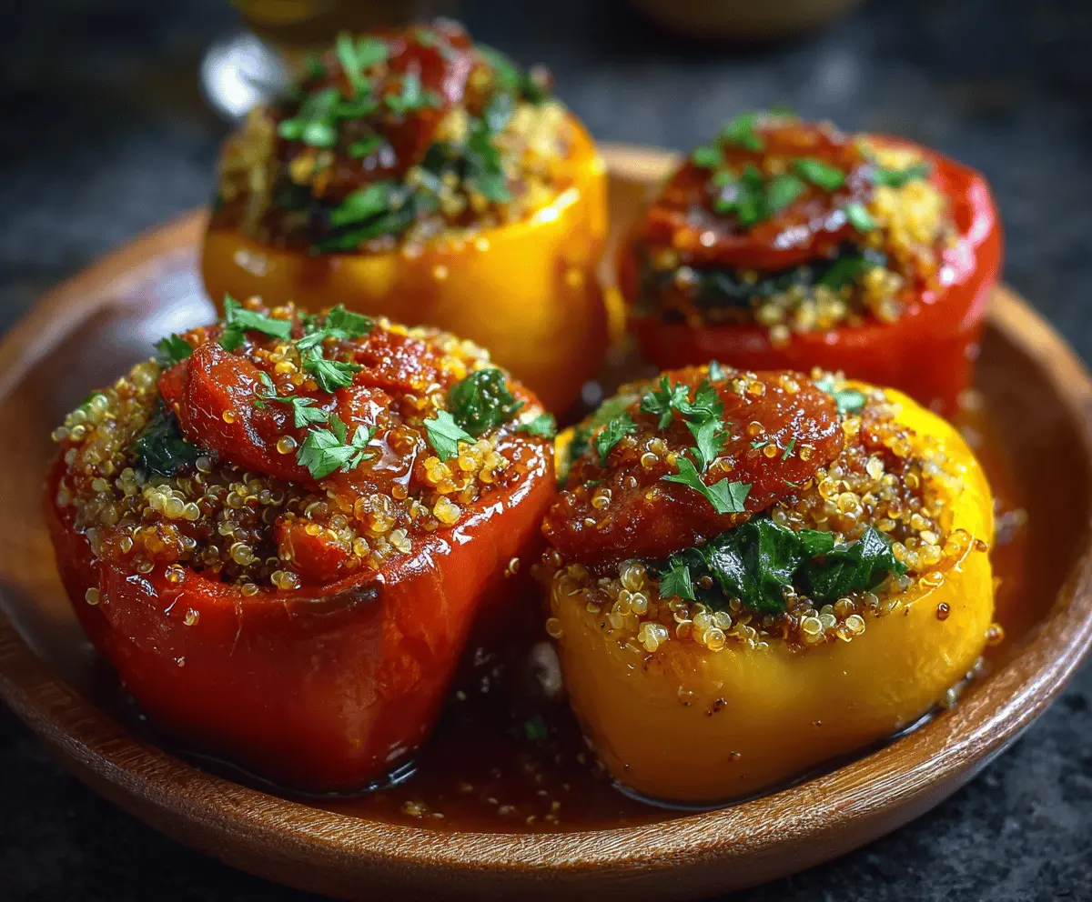 Stuffed Bell Peppers with Quinoa