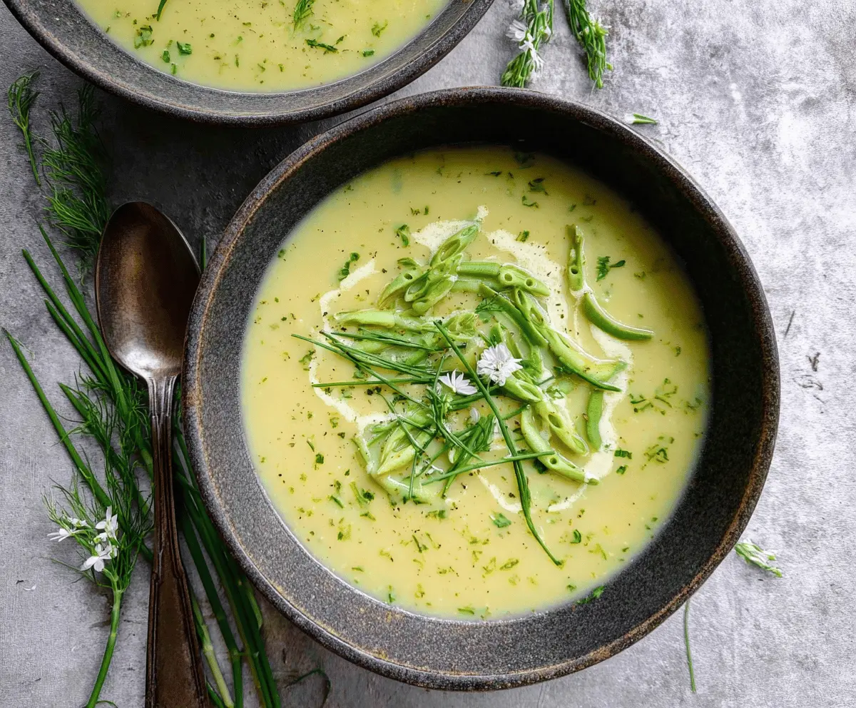 Creamy Potato Garlic Scape Soup Recipe