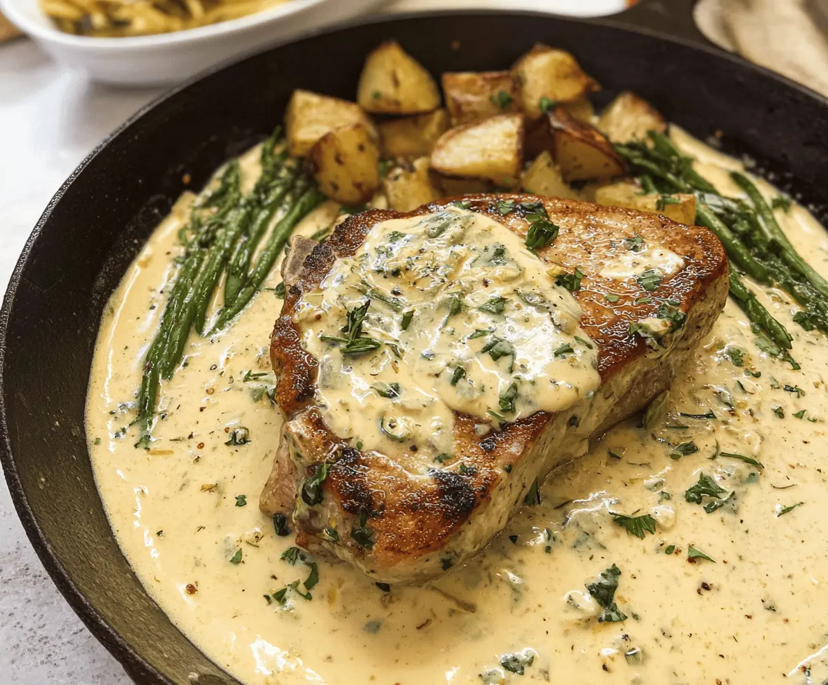 Creamy Garlic Pork Chops Recipe Easy and Delicious