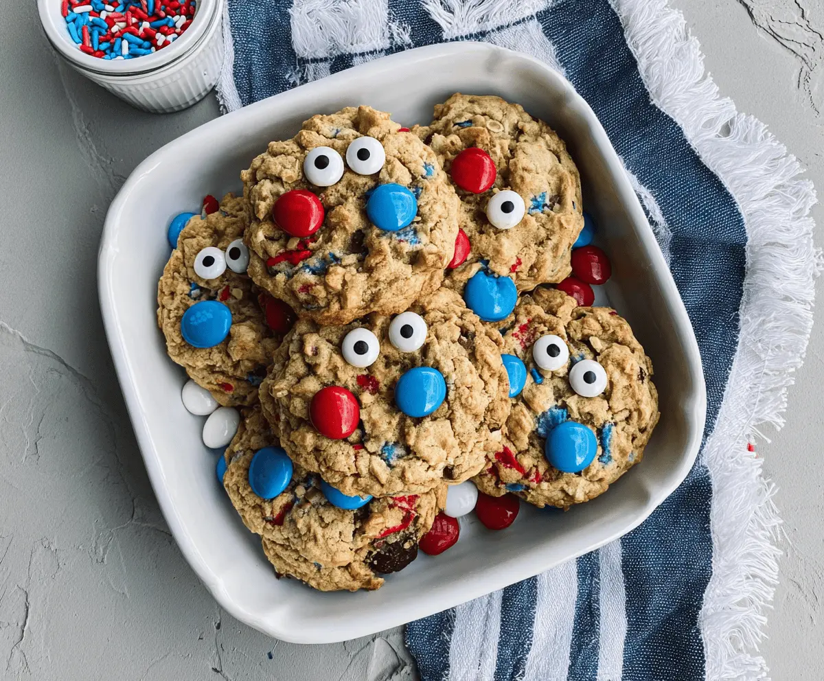 Easy 4th of July Monster Cookies Recipe
