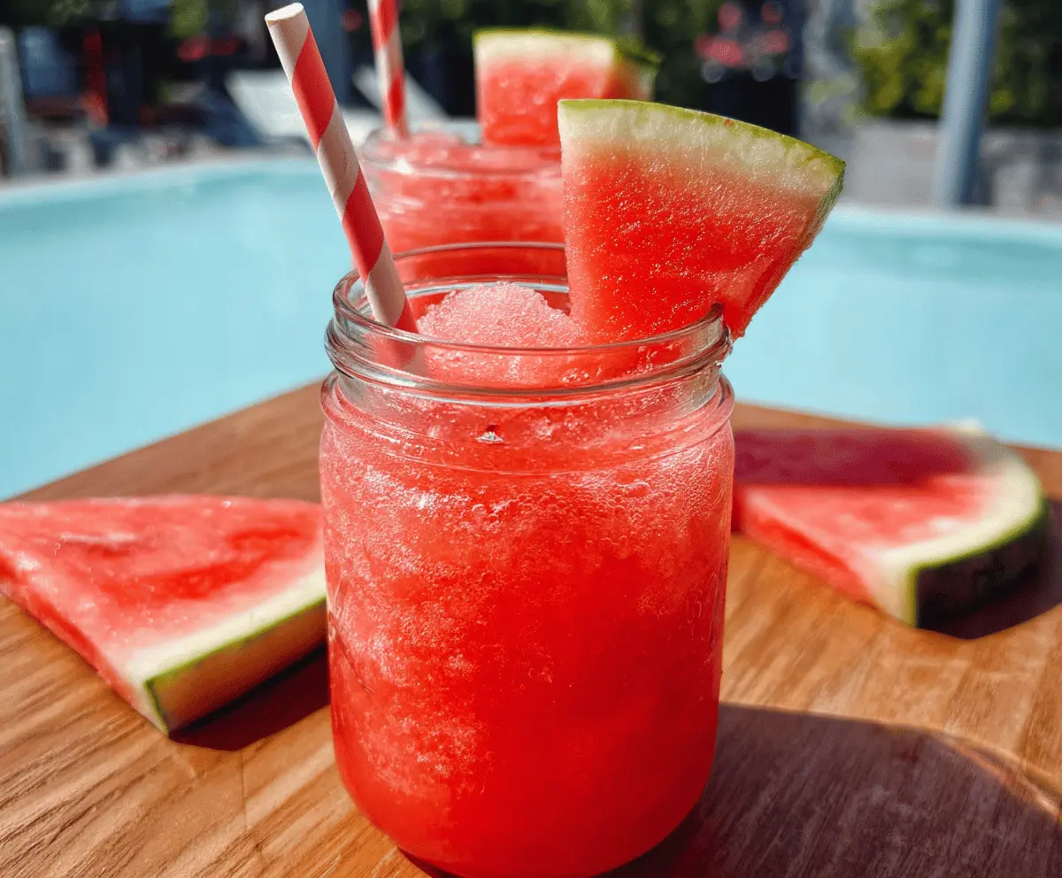 Refreshing Watermelon Vodka Slush Recipe