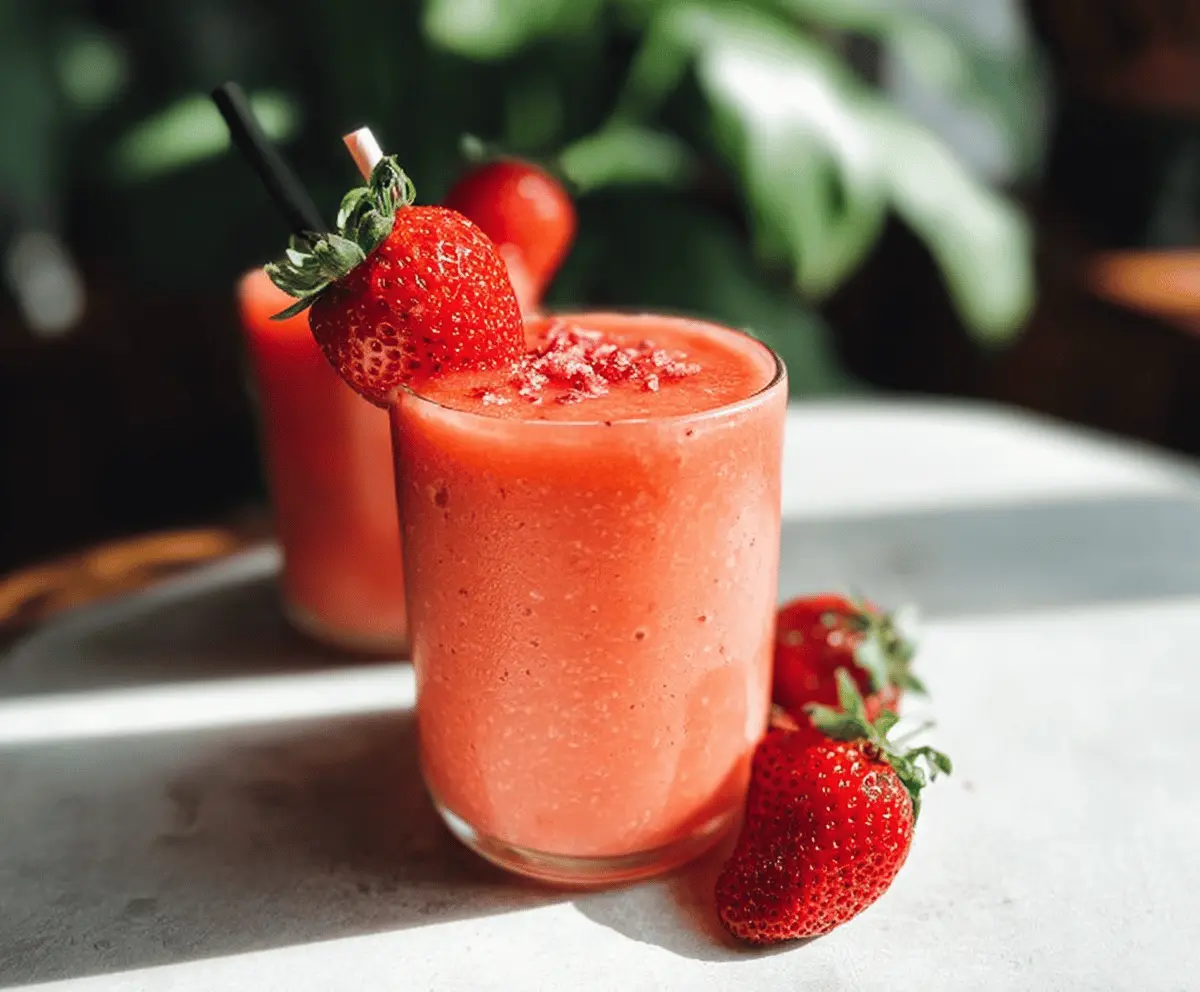 Refreshing Strawberry Watermelon Smoothie Recipe