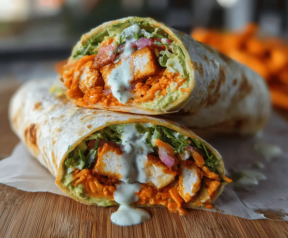 Easy Spicy Buffalo Tofu Wrap Recipe