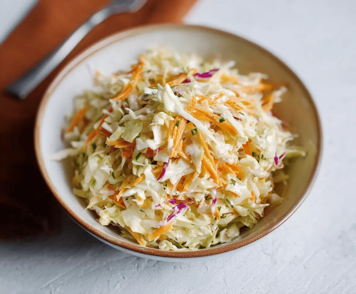 Easy Tangy Vinegar Coleslaw Recipe